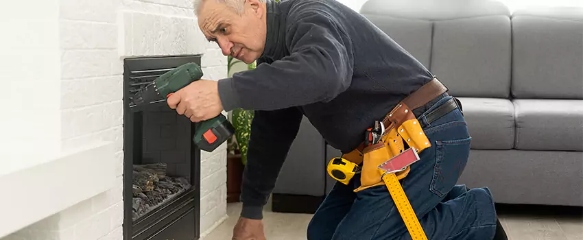 New Indoor Fireplace Installation in Christiansburg, Virginia