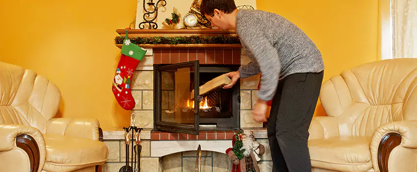 Rusted Metal Fireplace Restoration in Christiansburg, Virginia